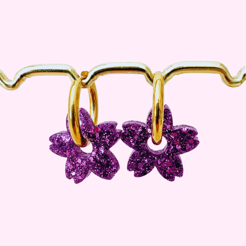 Boucles d’Oreilles interchangeables Fleurs de Tiaré