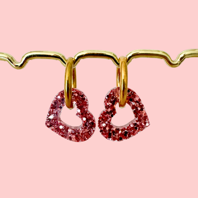 Boucles d'Oreilles Coeurs 💛