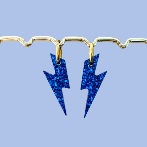 Charms Boucles d'Oreilles -Éclairs interchangeables - 10 couleurs