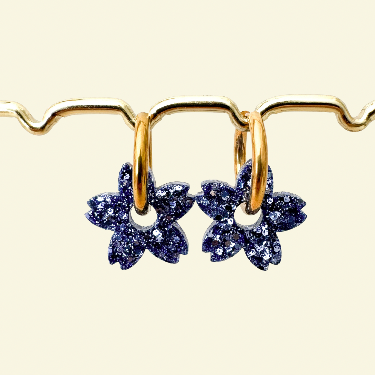 Boucles d’Oreilles interchangeables Fleurs de Tiaré