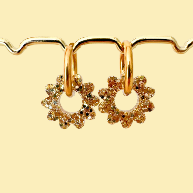 boucles oreilles soleil mix or