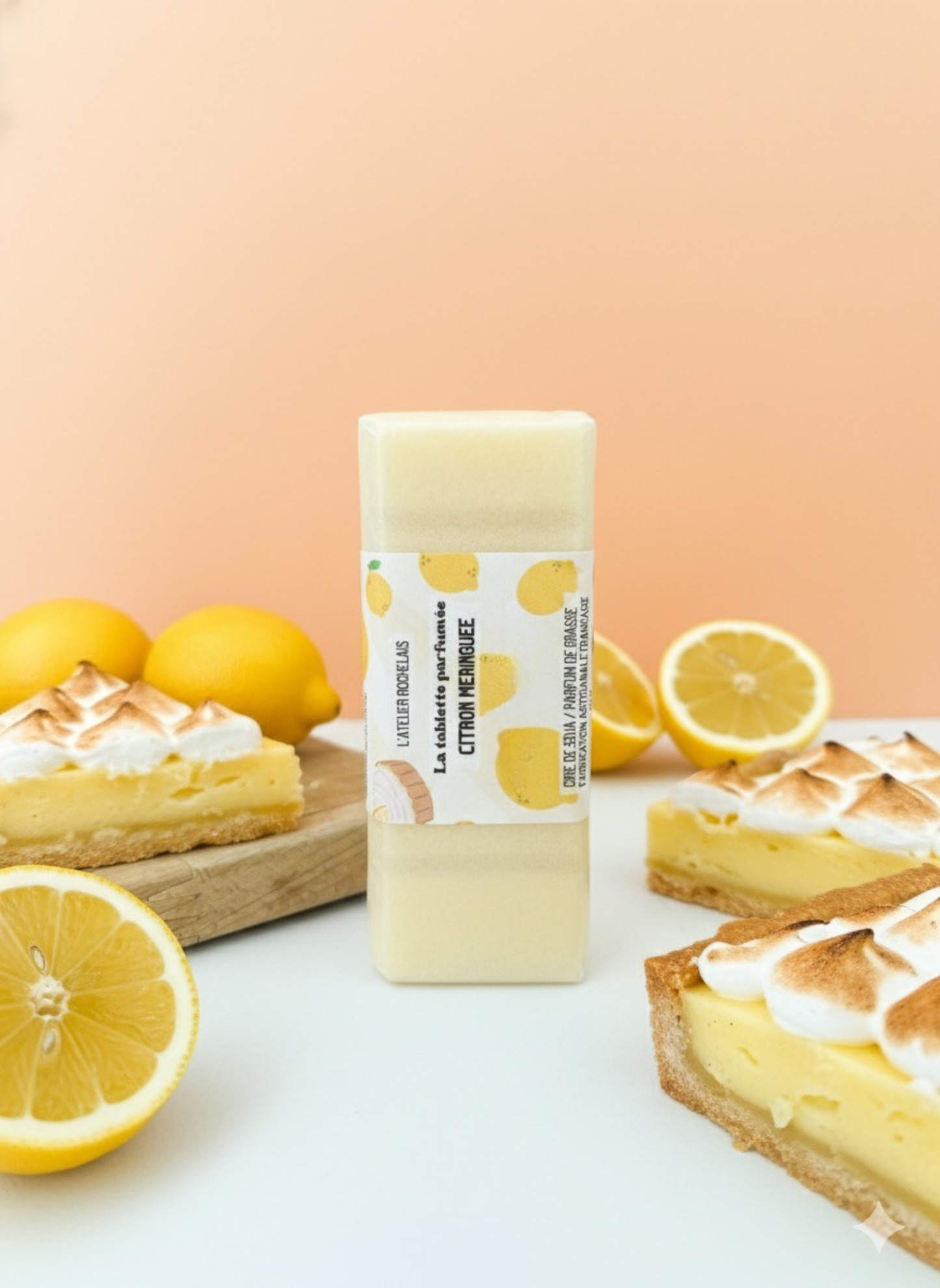 fondant parfum citron meringue cire de soja