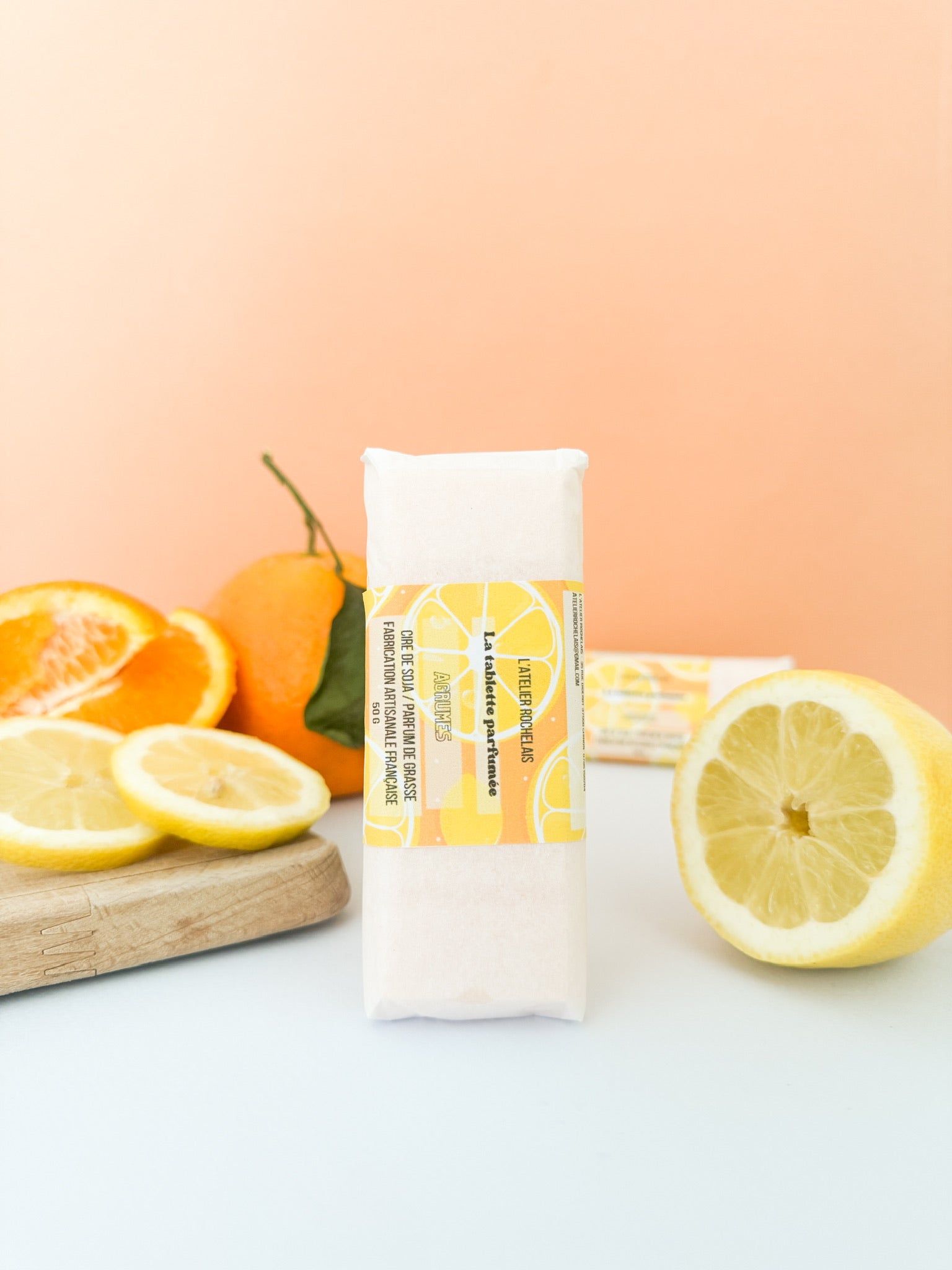 fondant tablette parfum agrumes cire de soja