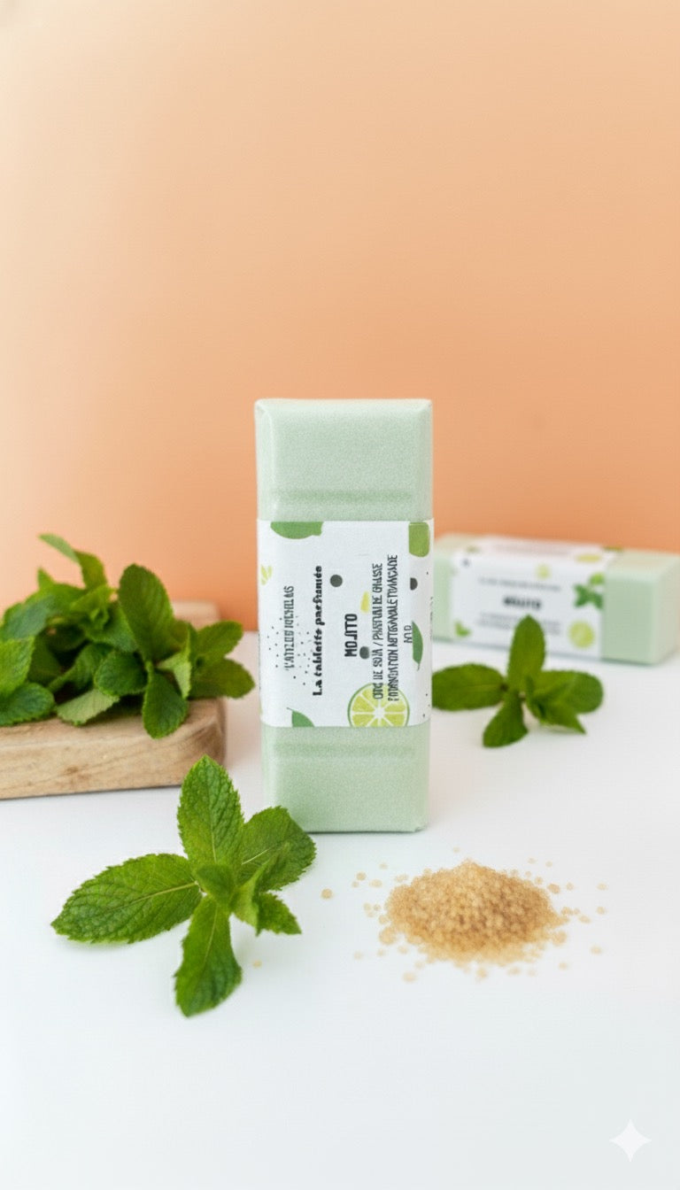 fondant tablette parfum mojito cire de soja