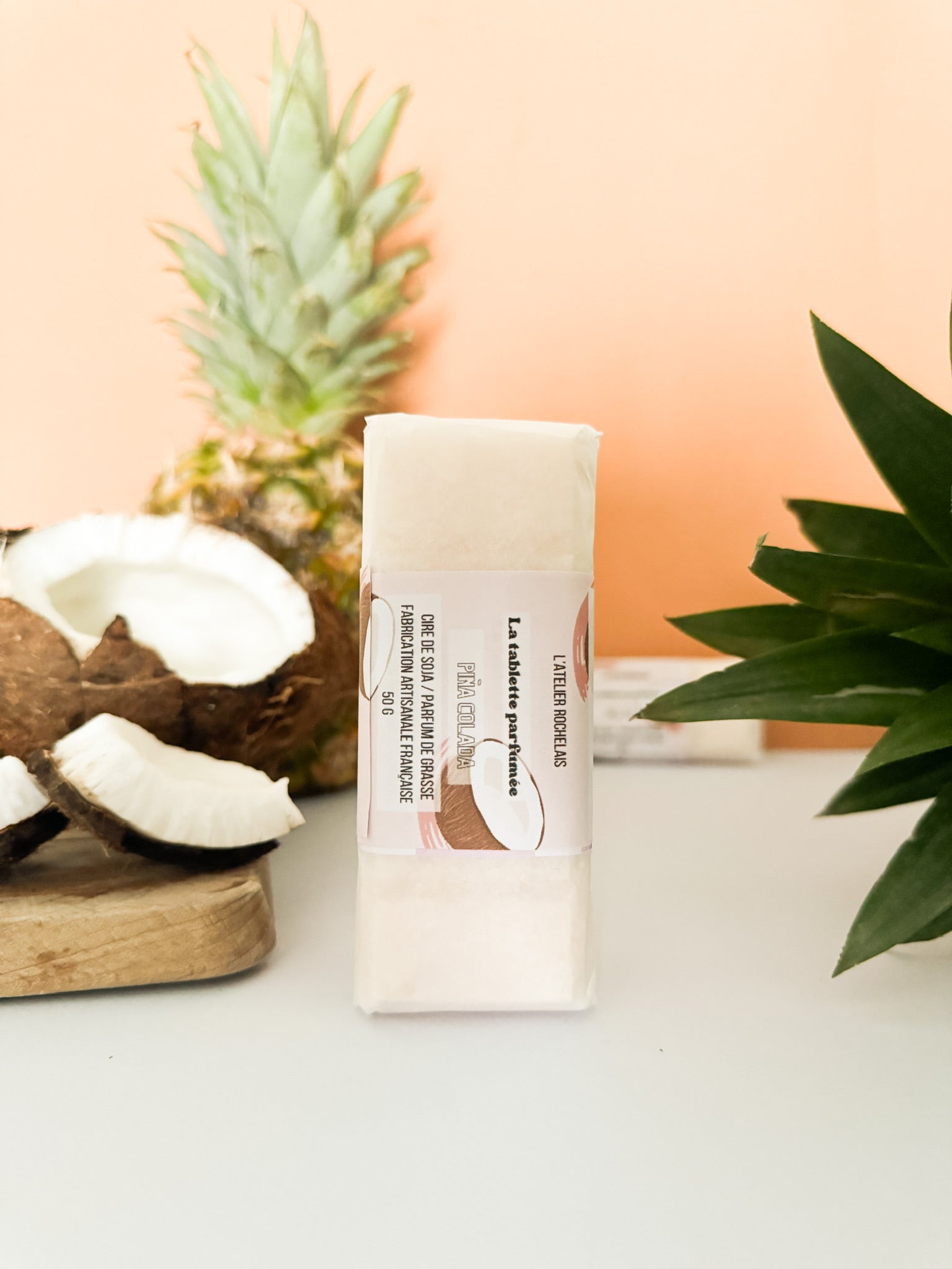 fondant tablette parfum pina colada cire de soja