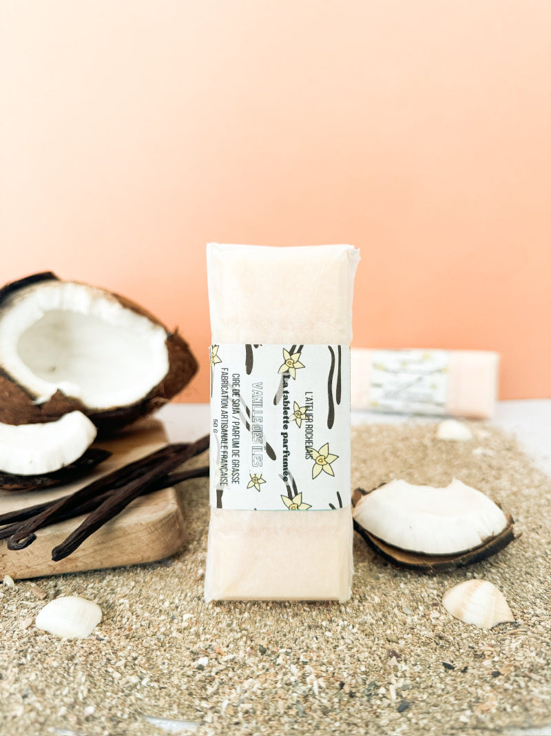 fondant tablette parfum vanille cire de soja