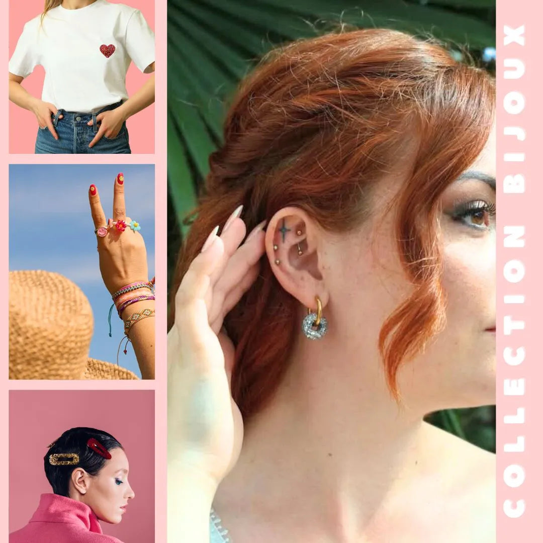 collection bijoux pour femme colores paillettes