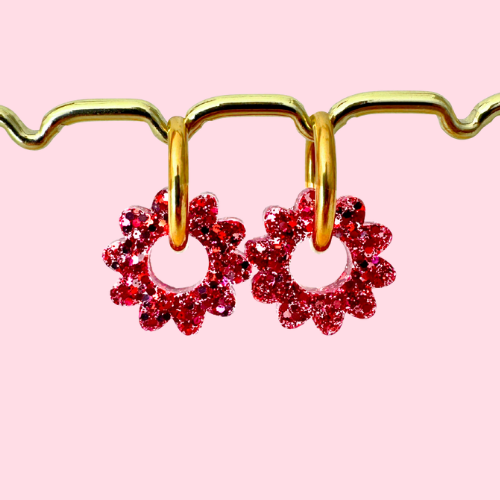 Charms Boucles d'Oreilles - Marguerites - 10 couleurs