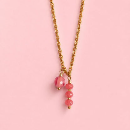 Collier Liv pendentif goutte zirconium bijou élégant fait main La Rochelle