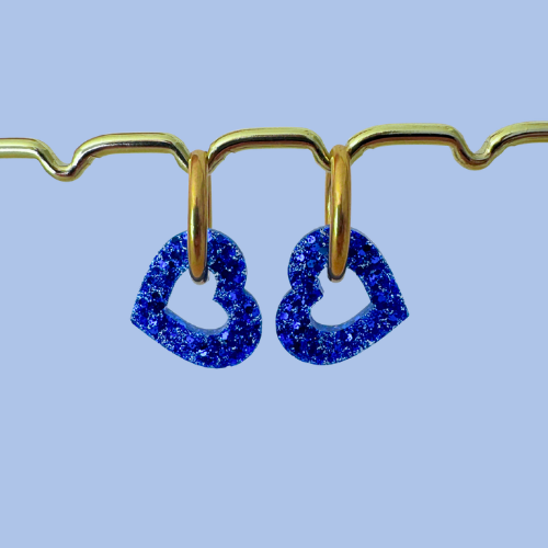 Charms Boucles d'Oreilles - Coeurs - 10 couleurs