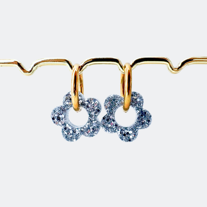 Charms Fleurs pour boucles d’oreilles – 10 couleurs interchangeables