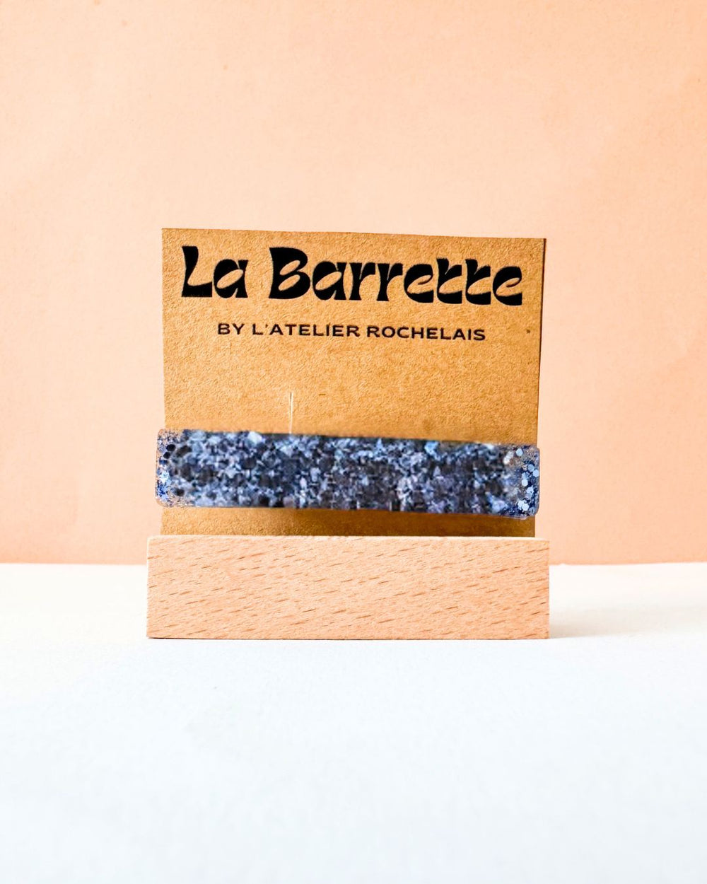 Barrette à cheveux Bleu et Argent