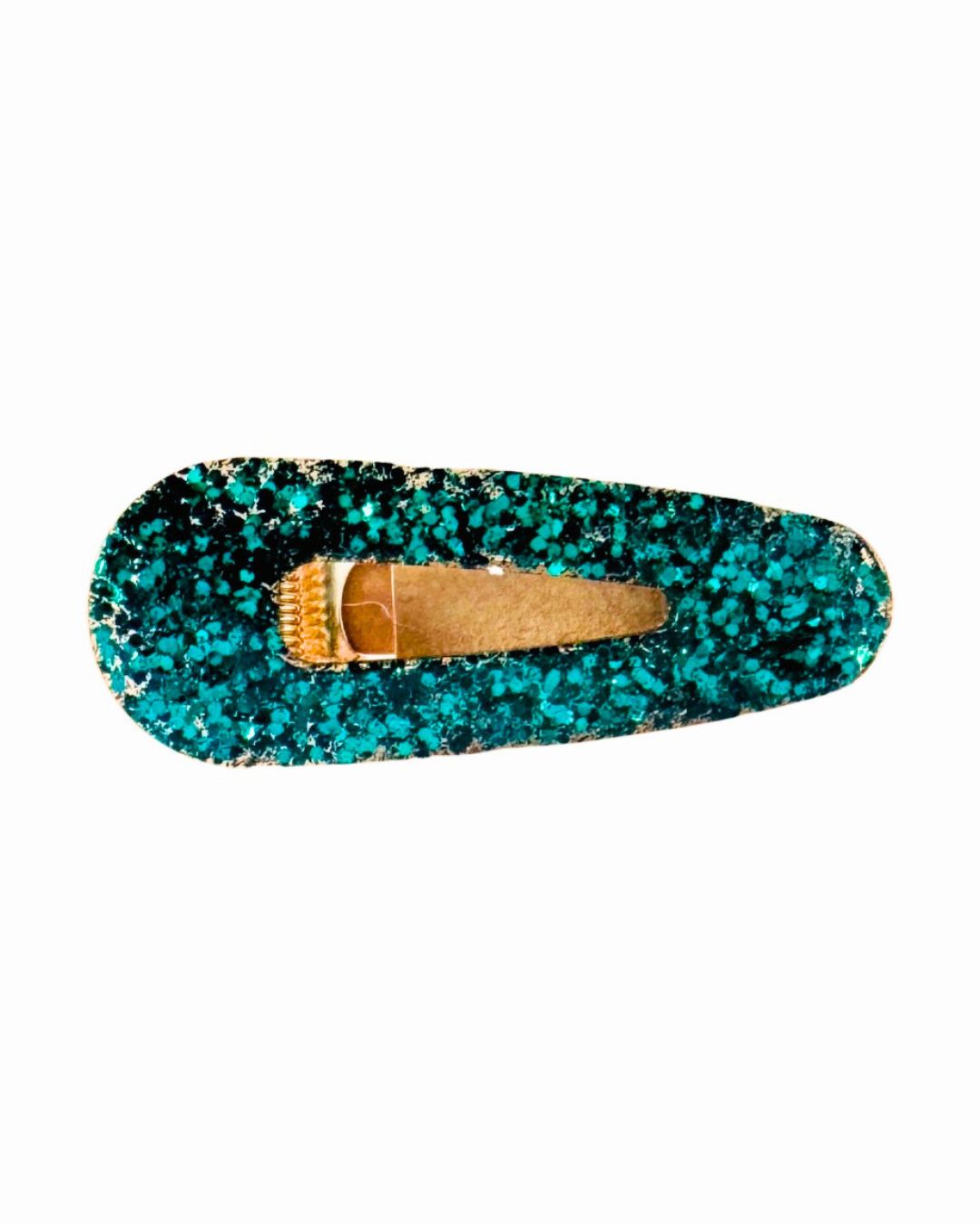 barrette cheveux pailllette bleu turquoise