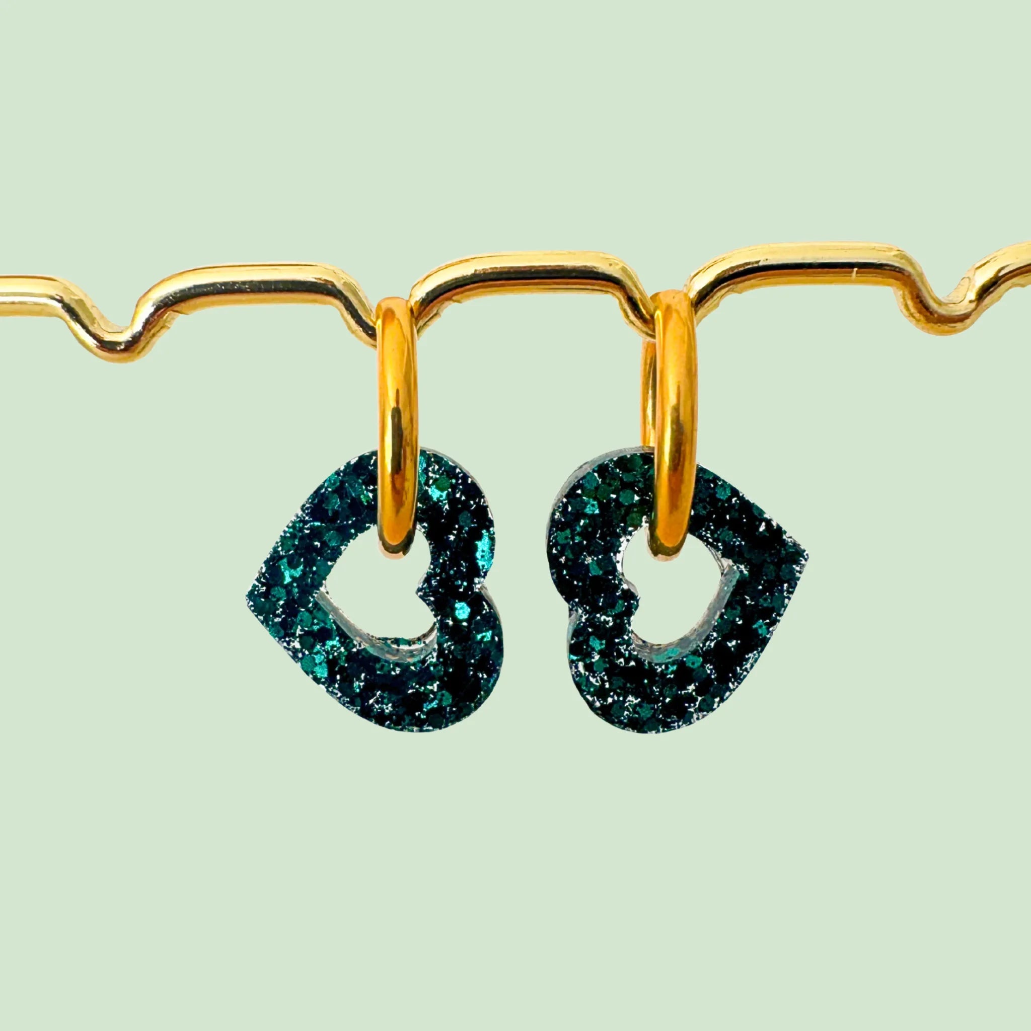 Charms Cœurs pour boucles d’oreilles – 10 couleurs interchangeables