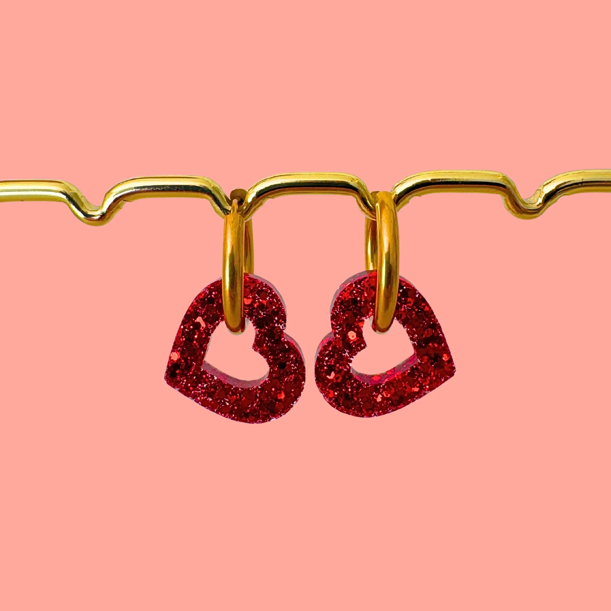 Charms Cœurs pour boucles d’oreilles – 10 couleurs interchangeables