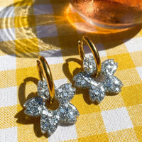 boucles_oreilles_creoles_interchangeables_femme_resine_acier_inoxydable_fleurs tiare argent _fait_main_la_rochelle_atelier_rochelais