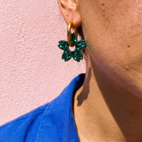 boucles_oreilles_creoles_interchangeables_femme_resine_acier_inoxydable_fleurs tiare vert_fait_main_la_rochelle_atelier_rochelais