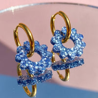 Boucles d’oreilles créoles Marguerites