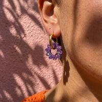 Boucles d’oreilles créoles Marguerites