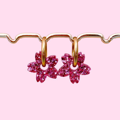 Charms Fleurs de Tiaré pour boucles d’oreilles – 10 couleurs interchangeables