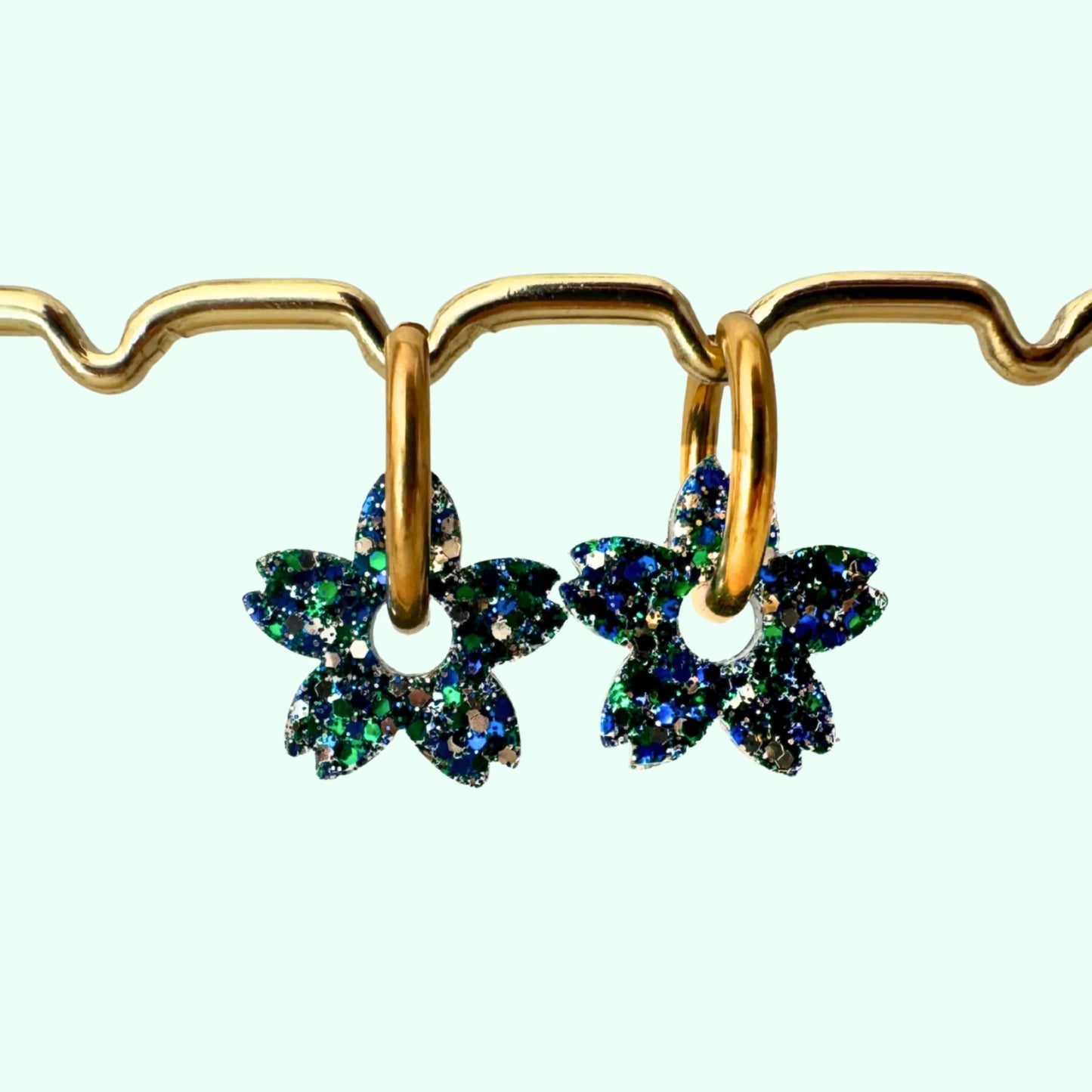Charms Fleurs de Tiaré pour boucles d’oreilles – 10 couleurs interchangeables