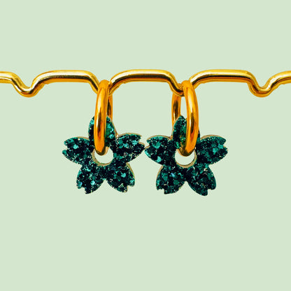 Charms Fleurs de Tiaré pour boucles d’oreilles – 10 couleurs interchangeables