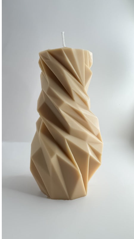 bougie décorative parfumée couleur marron