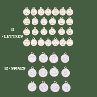 Sélection de charms colorés pour bracelet personnalisé