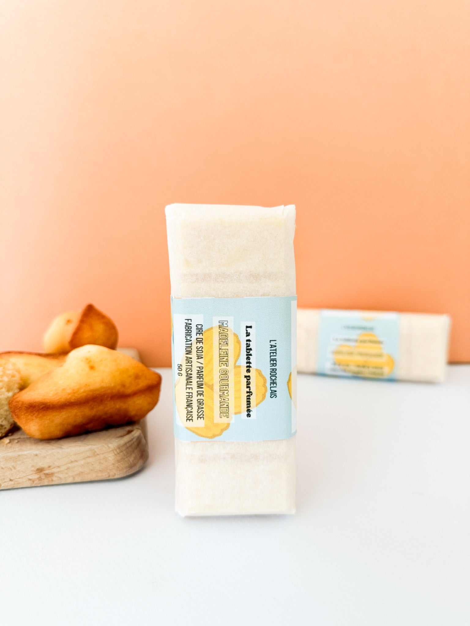 fondant tablette parfum madeleine gourmande cire de soja