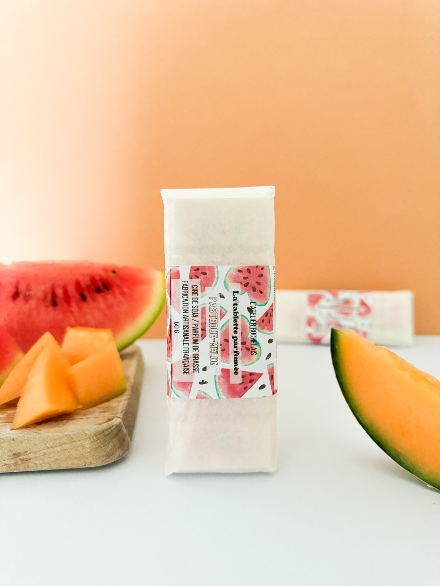 fondant tablette parfum pasteque melon cire de soja