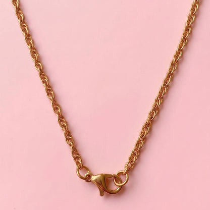 Collier Liv chaîne perlée dorée acier inoxydable bijou waterproof L'Atelier Rochelais